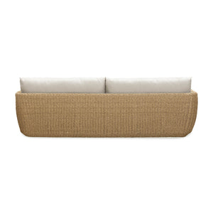 Lh Imports Siesta Outdoor - Elegant Sofa Collection For Stunning Outdoor Spaces And Ultimate Comfort Experience Beige,Brown All,Weather Wicker,Olefin Fabric,Powder,Coated Auminum Frame,Foam Sie007