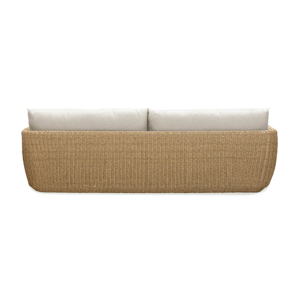 Lh Imports Siesta Outdoor - Elegant Sofa Collection For Stunning Outdoor Spaces And Ultimate Comfort Experience Beige,Brown All,Weather Wicker,Olefin Fabric,Powder,Coated Auminum Frame,Foam Sie007