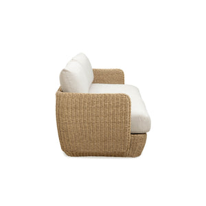 Lh Imports Siesta Outdoor - Elegant Sofa Collection For Stunning Outdoor Spaces And Ultimate Comfort Experience Beige,Brown All,Weather Wicker,Olefin Fabric,Powder,Coated Auminum Frame,Foam Sie007