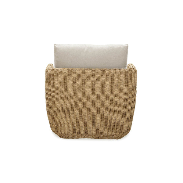 Lh Imports Siesta Outdoor - Stylish Club Chair For Comfortable Relaxation And Elegant Home Beautification Beige,Brown All,Weather Wicker,Olefin Fabric,Powder,Coated Auminum Frame Sie019