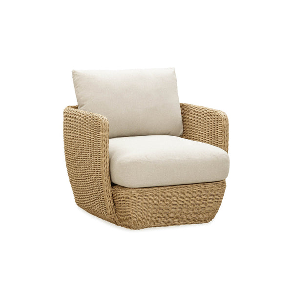 Lh Imports Siesta Outdoor - Stylish Club Chair For Comfortable Relaxation And Elegant Home Beautification Beige,Brown All,Weather Wicker,Olefin Fabric,Powder,Coated Auminum Frame Sie019