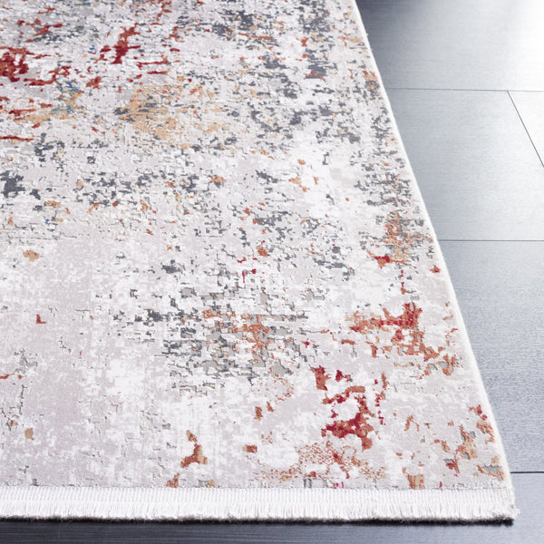 Safavieh Signature Modern Area Rug - Luxurious Abstract Design, Plush Comfort, Perfect For Any Space Ivory ,Grey 60% Polyester,40% Acyrclic Sig310a-9