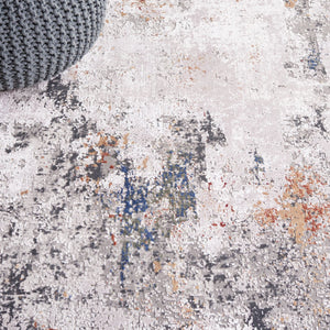 Safavieh Signature Modern Area Rug - Luxurious Abstract Design, Plush Comfort, Perfect For Any Space Ivory ,Grey 60% Polyester,40% Acyrclic Sig310a-9