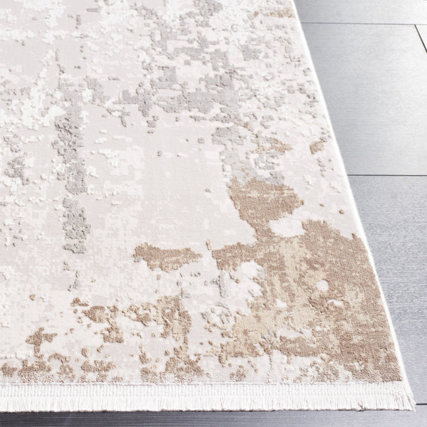 Safavieh Signature Modern Area Rug - Elegant Abstract Design, Durable Power Loomed Comfort For Any Space Ivory ,Grey 60% Polyester,40% Acyrclic Sig312a-10