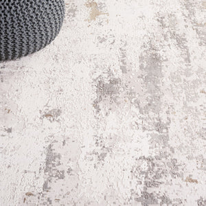 Safavieh Signature Modern Area Rug - Elegant Abstract Design, Durable Power Loomed Comfort For Any Space Ivory ,Grey 60% Polyester,40% Acyrclic Sig312a-10