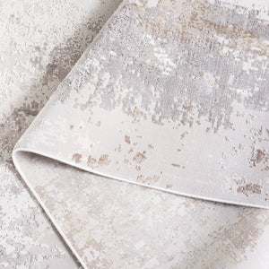 Safavieh Signature Modern Area Rug - Elegant Abstract Design, Durable Power Loomed Comfort For Any Space Ivory ,Grey 60% Polyester,40% Acyrclic Sig312a-10