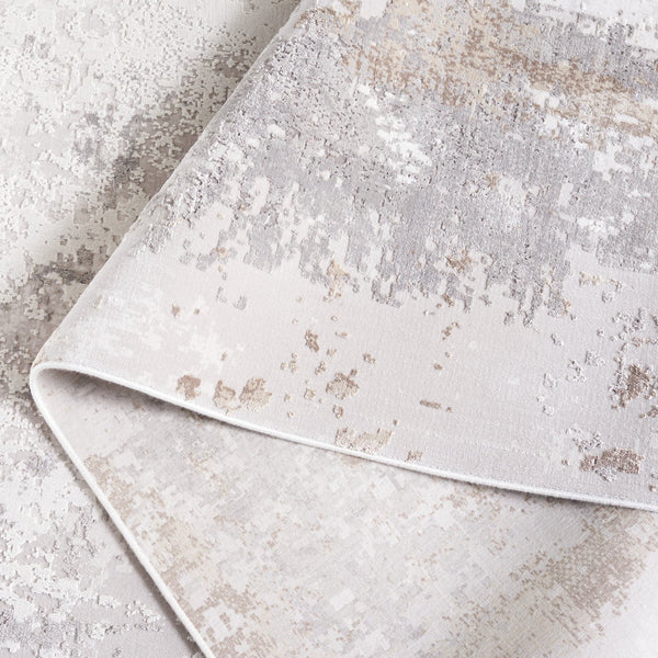 Safavieh Signature Modern Area Rug - Elegant Abstract Design, Durable Power Loomed Comfort For Any Space Ivory ,Grey 60% Polyester,40% Acyrclic Sig312a-10