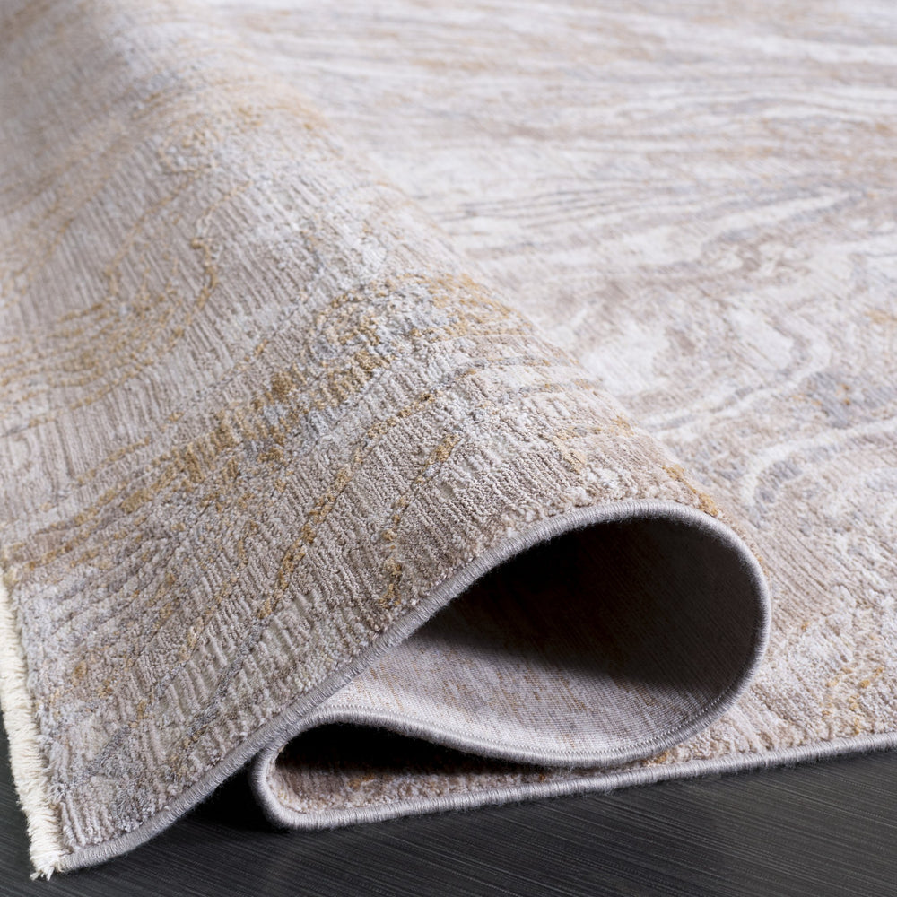 Safavieh Signature Modern Beige Ivory Area Rug 8X10 Low Pile Power-Loomed Turkish Polyester Viscose Blend 8'-0" x 10'-0" SIG710B-8