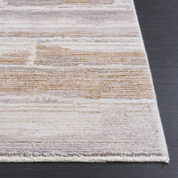 Safavieh Signature Neutral Beige Grey Area Rug — Turkish Power-Loomed Low-Profile 8X10 Soft Polyester Blend 8'-0" x 10'-0" SIG712B-8
