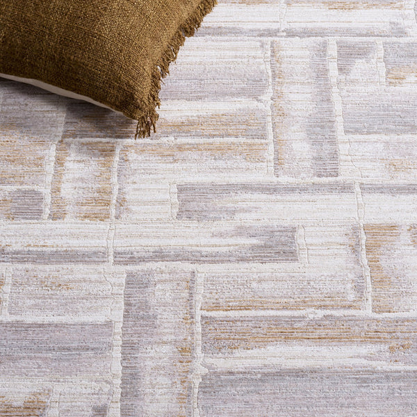 Safavieh Signature Minimalist Beige Grey Area Rug — Low-Profile Power-Loomed Design For Modern Living Spaces 10'-0" x 14'-0" SIG712B-10