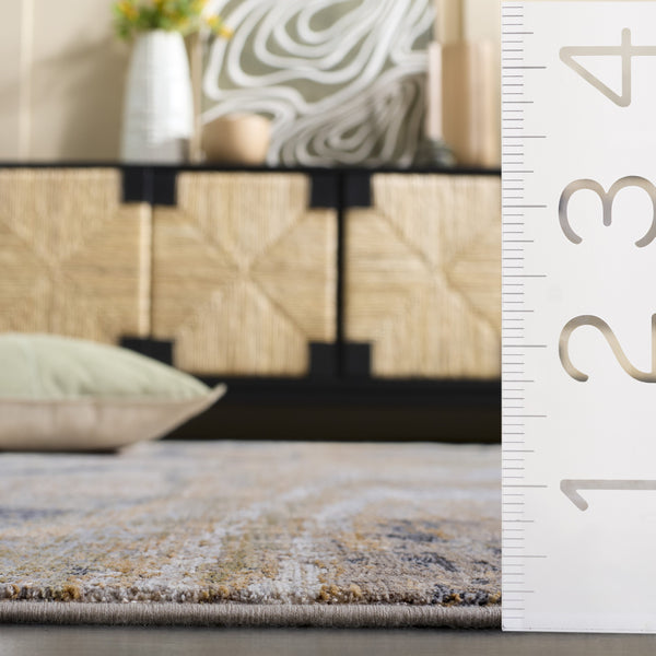 Safavieh Signature Contemporary Beige Grey Area Rug - Low-Profile Soft Sheen, Durable Power‑Loomed Turkish Weave 9'-0" x 12'-0" SIG714B-9