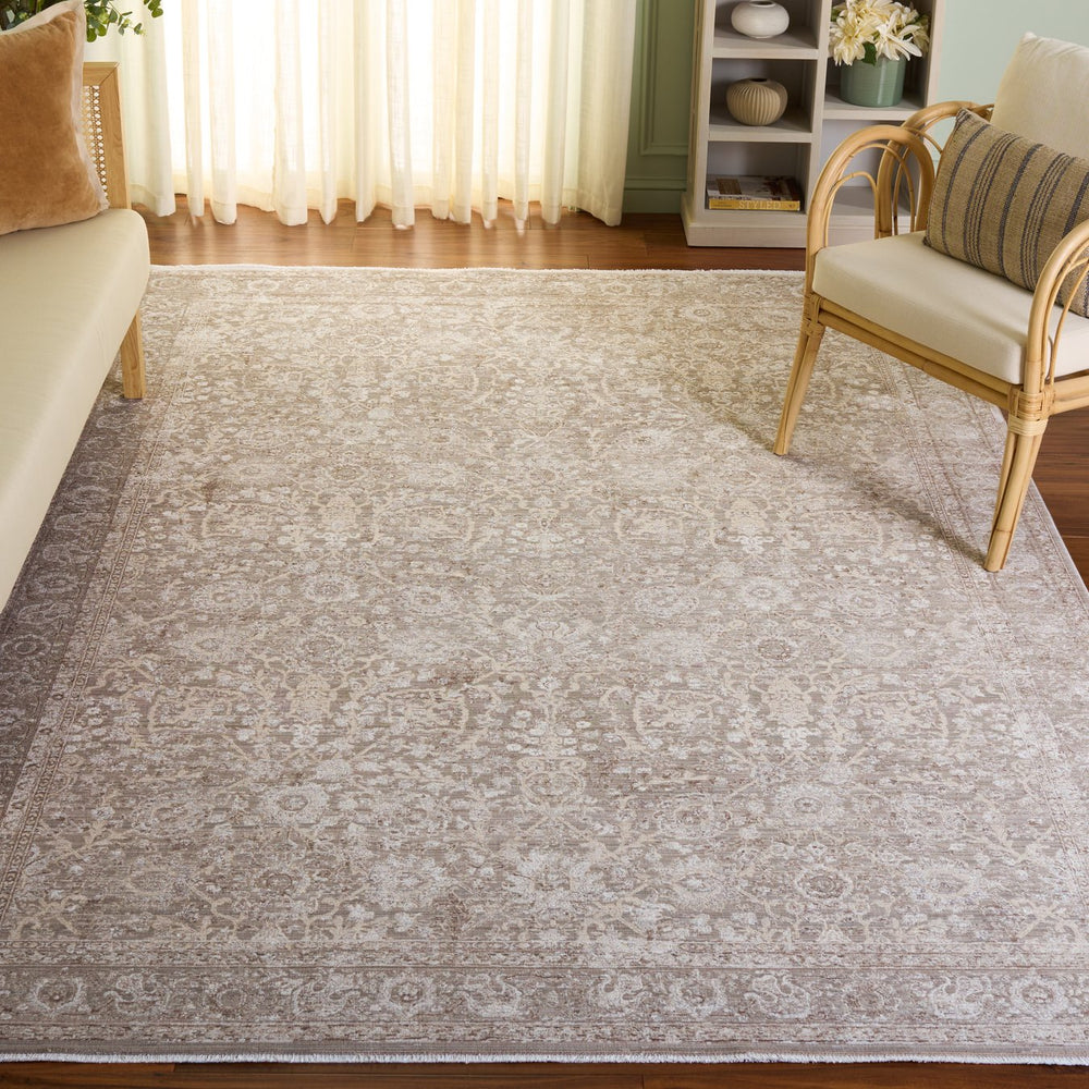 Safavieh Signature Transitional Beige Grey Area Rug - Low-Profile Durable Power-Loomed Design For Living Rooms 10'-0" x 14'-0" SIG722B-10