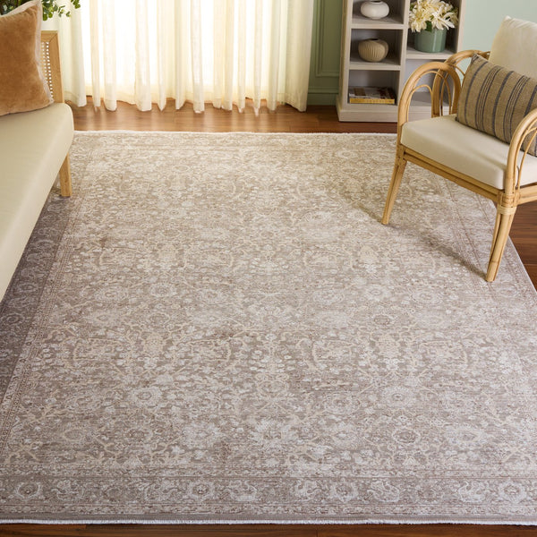 Safavieh Signature Transitional Beige Grey Area Rug - Low-Profile Durable Power-Loomed Design For Living Rooms 10'-0" x 14'-0" SIG722B-10