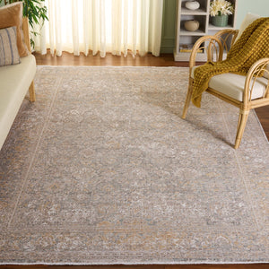 Safavieh Signature Elegant Dark Grey Beige Area Rug — Low-Profile Sheen, Durable Power-Loomed Turkish Weave 10'-0" x 14'-0" SIG724G-10