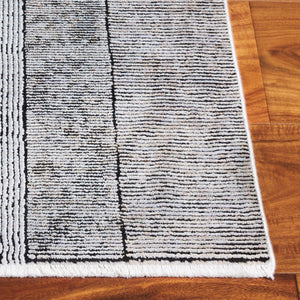 Safavieh Signature Ultra-modern Area Rug In Light Grey With Geometric Pattern - Perfect For Contemporary Spaces Grey ,Black 70% Polyester,30% Acrylic Sig730g-9