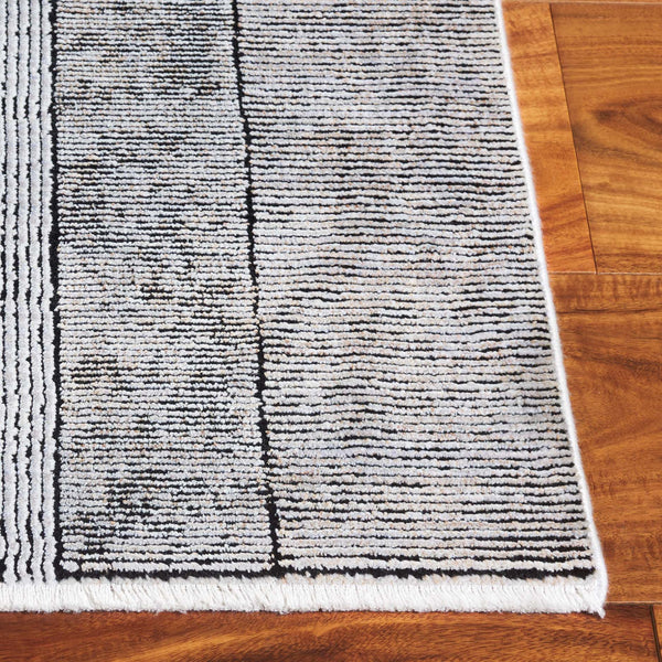 Safavieh Signature Ultra-modern Area Rug In Light Grey With Geometric Pattern - Perfect For Contemporary Spaces Grey ,Black 70% Polyester,30% Acrylic Sig730g-9