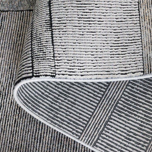 Safavieh Signature Ultra-modern Area Rug In Light Grey With Geometric Pattern - Perfect For Contemporary Spaces Grey ,Black 70% Polyester,30% Acrylic Sig730g-9