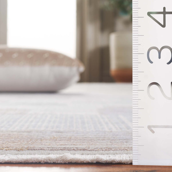 Safavieh Signature Modern Area Rug - Timeless Grey And Blue Design, Soft Viscose Blend, Eco-friendly Elegance Grey ,Blue 80% Viscose,20% Acrylic Sig732f-8