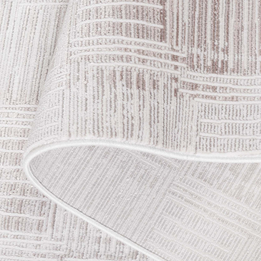 Safavieh Signature Luxurious Grey And Ivory Area Rug - Modern Geometric Design For Elegant Living Spaces Grey ,Ivory 80% Viscose,20% Acrylic Sig736f-9