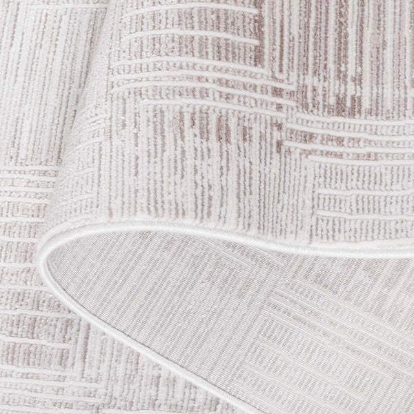 Safavieh Signature Luxurious Grey And Ivory Area Rug - Modern Geometric Design For Elegant Living Spaces Grey ,Ivory 80% Viscose,20% Acrylic Sig736f-9