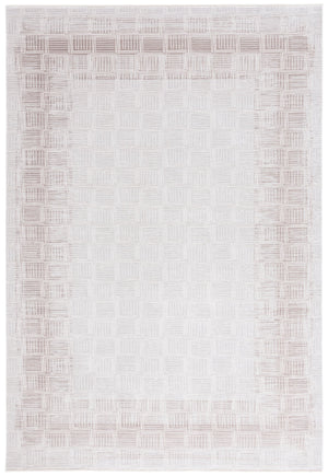 Safavieh Signature Luxurious Grey And Ivory Area Rug - Modern Geometric Design For Elegant Living Spaces Grey ,Ivory 80% Viscose,20% Acrylic Sig736f-9