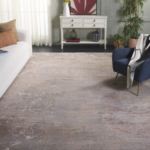 Safavieh Signature Power Loomed Polyester Viscose Neutral Area Rug for Modern Living Rooms Gray / Beige Ivory 9'-0" x 12'-0" SIG810A-9