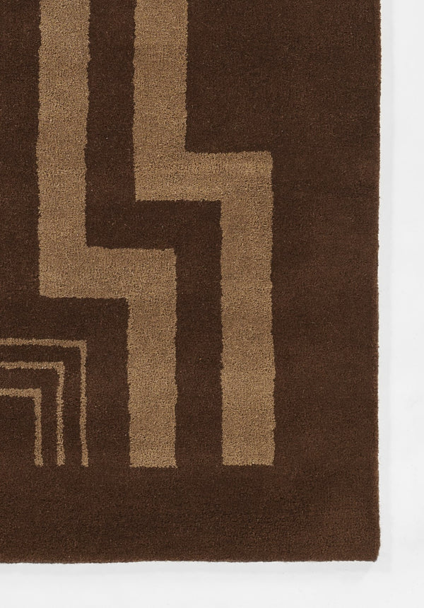 Momeni Simba SIM11 Hand Tufted Contemporary Geometric Indoor Rug Brown 9' x 12'