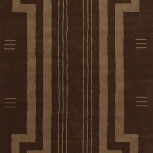 Momeni Simba SIM11 Hand Tufted Contemporary Geometric Indoor Rug Brown 9' x 12'