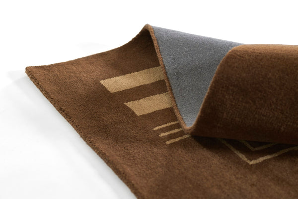 Momeni Simba SIM11 Hand Tufted Contemporary Geometric Indoor Rug Brown 9' x 12'