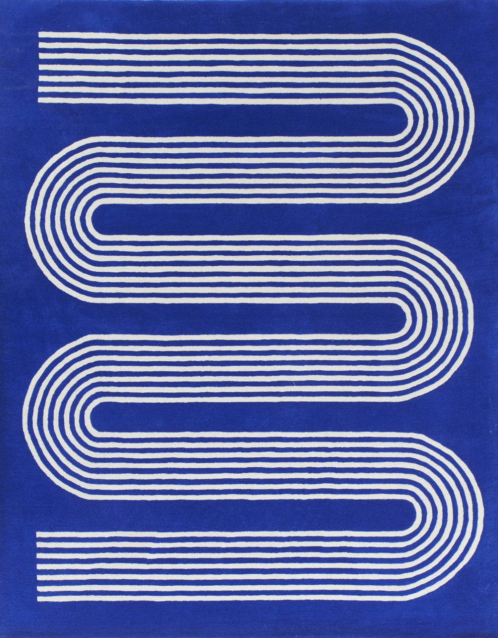 Momeni Simba SIM12 Hand Tufted Contemporary Geometric Indoor Rug Cobalt 9' x 12'