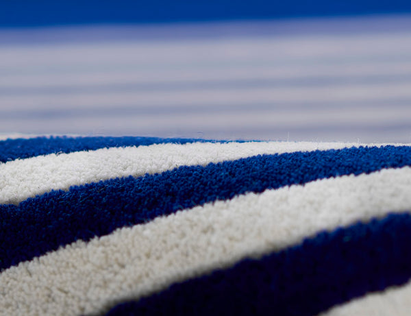 Momeni Simba SIM12 Hand Tufted Contemporary Geometric Indoor Rug Cobalt 9' x 12'