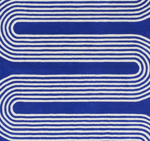 Momeni Simba SIM12 Hand Tufted Contemporary Geometric Indoor Rug Cobalt 9' x 12'