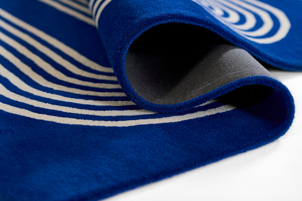 Momeni Simba SIM12 Hand Tufted Contemporary Geometric Indoor Rug Cobalt 9' x 12'