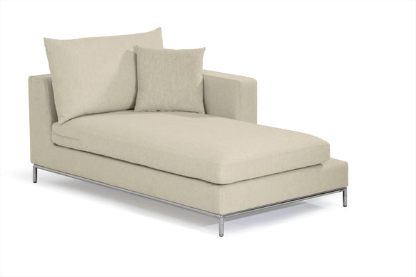 Soho Concept Zara Small Armchair & Simena Sofa Sectional: Modern Design, Plush Comfort, Stainless Steel Base, Blue Cream  Soho-concept-dining-chair-13555