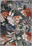 Simply Southern Cottage Hodge's Garden Machine Woven Polypropylene Transitional Made In USA Area Rug