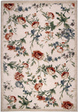 Simply Southern Cottage Phillip's Garden Border Machine Woven Polypropylene Transitional Made In USA Area Rug
