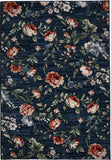 Simply Southern Cottage Phillip's Garden Machine Woven Polypropylene Transitional Made In USA Area Rug