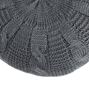 Jaipur Living Vibe by Jaipur Living Millie Knit Woven Round Pouf Slate Gray Footrest Accent POF100549