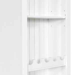 English Elm U-Can Modular Wall Entertainment Center with Wine Rack Glass Cabinets and Drawers SJ000170AAK