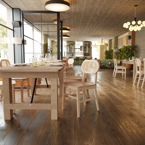 English Elm Jacob Set of 2 Commercial Cane Rattan Dining Chairs with Solid Wood Frame for Stylish Comfort Natural SK-220902-NAT-GG