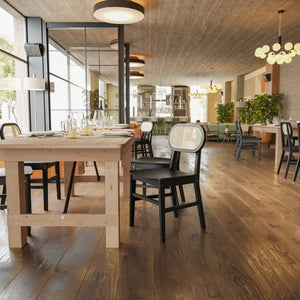 English Elm Jacob Set of 2 Commercial Cane Rattan Dining Chairs with Solid Wood Frame for Stylish Comfort Black SK-220902-NATBLK-GG