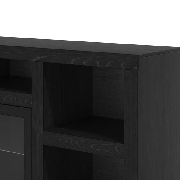 Legends Furniture Bridgevine Home Skyline 75 Inch Tv Stand Console For Tvs Up To 90 Inches, No Assembly Required, Mocha Finish Mocha, Brown Poplar Solids And Okoume Veneers Sk1575.Moc