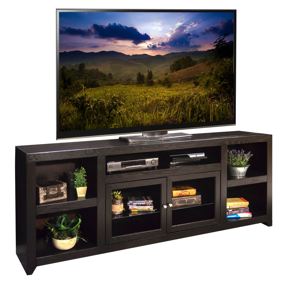 Legends Furniture Bridgevine Home Skyline 85 Inch Tv Stand Console For Tvs Up To 95 Inches, No Assembly Required, Mocha Finish Mocha, Brown Poplar Solids And Okoume Veneers Sk1585.Moc