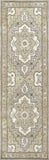 Rizzy Suffolk SK323A Hand Tufted Traditional Wool Rug Gray/Natural 2'6" x 8'