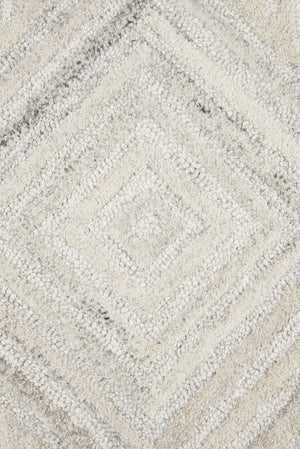 Rizzy Suffolk SK333A Hand Tufted Transitional Wool Rug Ivory/Natural 9' x 12'