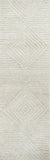 Rizzy Suffolk SK333A Hand Tufted Transitional Wool Rug Ivory/Natural 2'6" x 8'