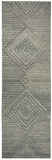 Rizzy Suffolk SK334A Hand Tufted Transitional Wool Rug Gray/Natural 2'6" x 8'