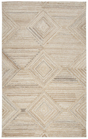 Rizzy Suffolk SK335A Hand Tufted Transitional Wool Rug Tan.Natural 9' x 12'