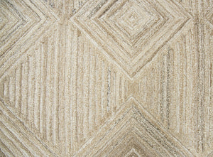 Rizzy Suffolk SK335A Hand Tufted Transitional Wool Rug Tan.Natural 9' x 12'