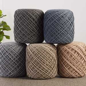 Jaipur Living Jaipur Living Lykke Spool Weave Polyester Pouf Hygge Inspired Indoor Outdoor Accent Gray/Black POF100507